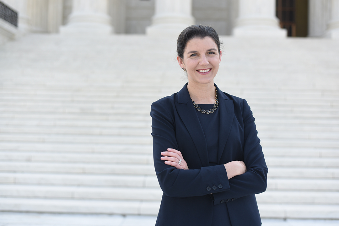 GW Law alumna Whitney Hermandorfer is President Trump's first judicial nominee in his second term.